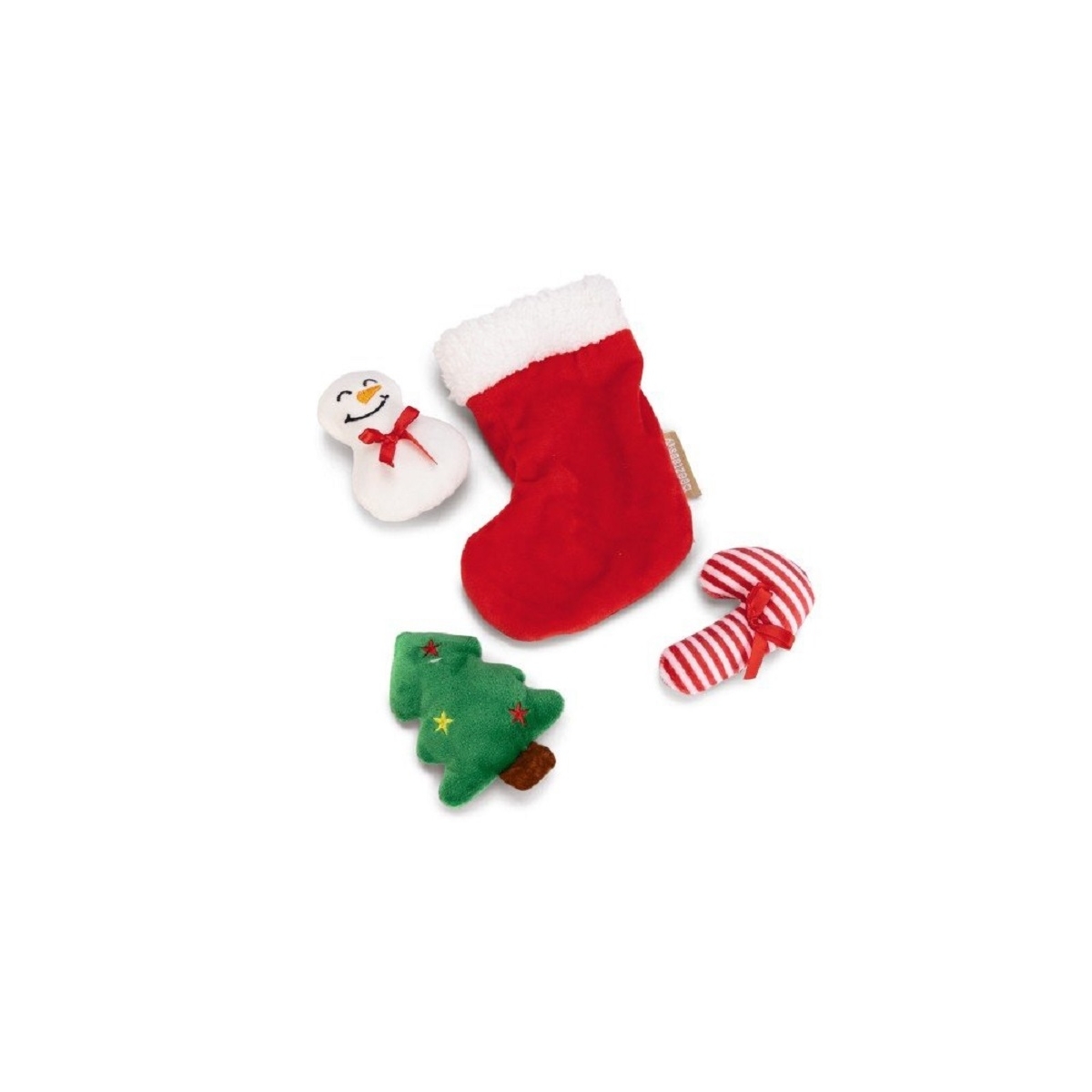 BEEZTEES Xmas Stocking Red rotaļlieta kaķiem - Produkta attēls