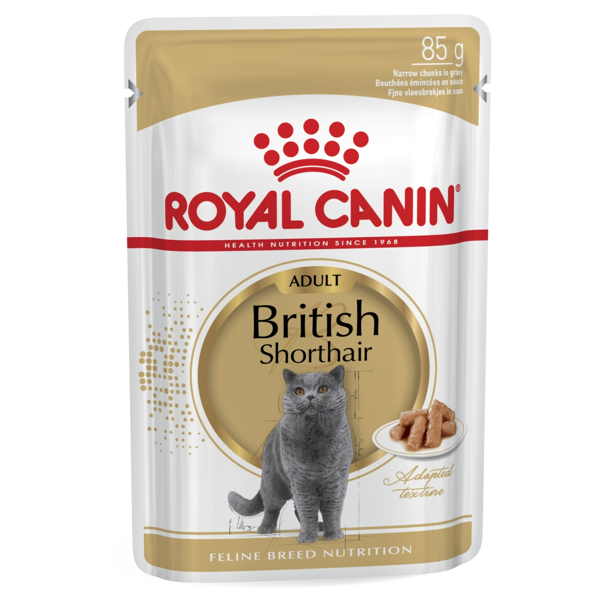 ROYAL CANIN mitrā barība Britu īsspalvainās šķirnes kaķiem, 85g