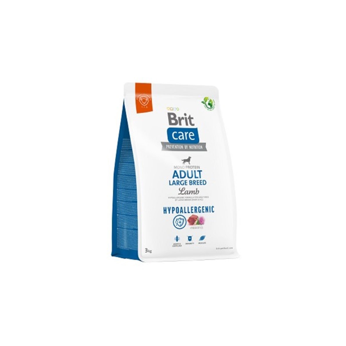 BRIT Care Hypoallergenic Large sausā barība suņiem, jērs, 3 kg - Produkta attēls