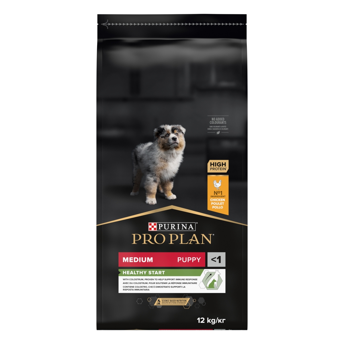 PRO PLAN Medium Puppy sausā barība kucēniem, vista, 12 kg - Produkta attēls