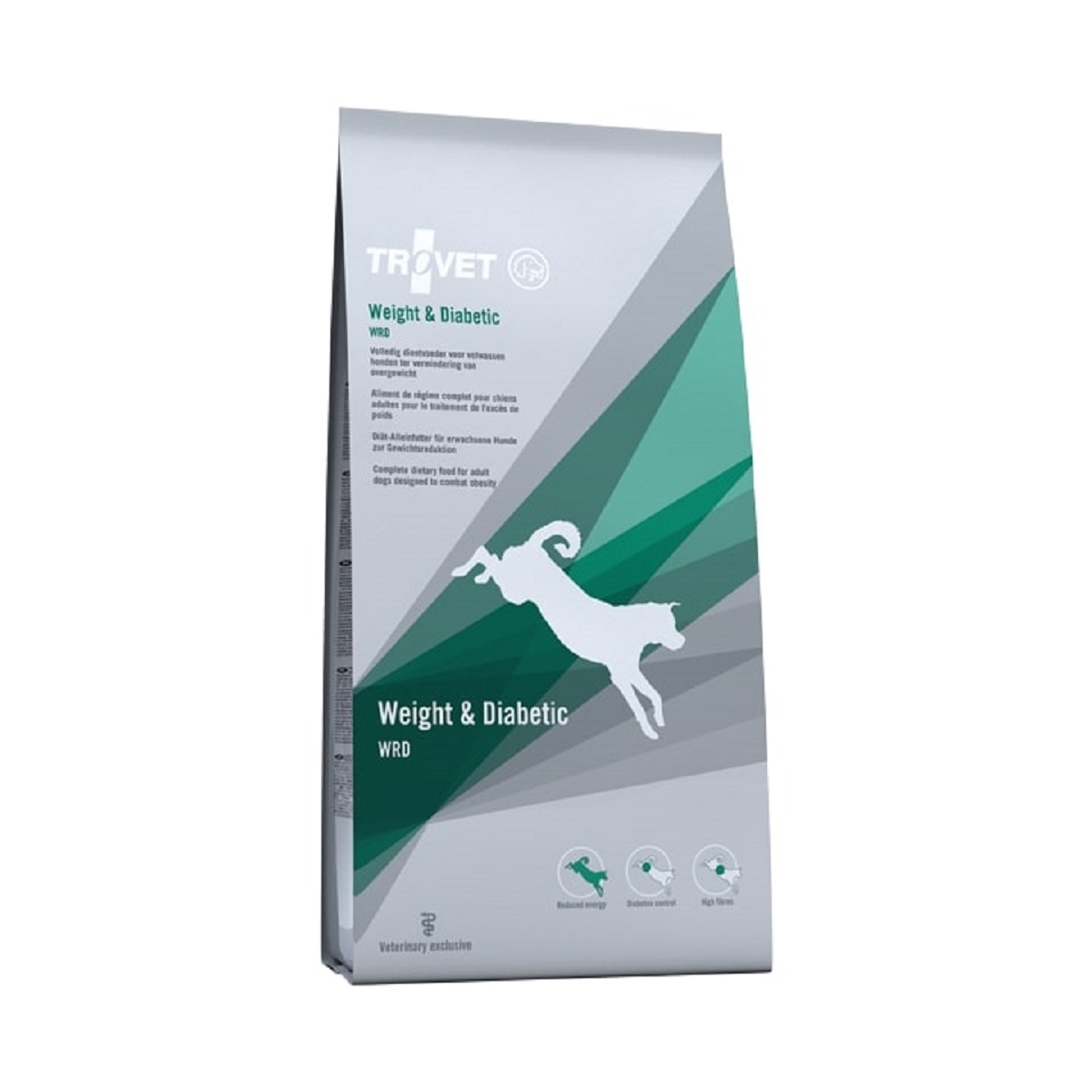 TROVET Weight & Diabetic / WRD sausā barība suņiem, 3kg - Produkta attēls