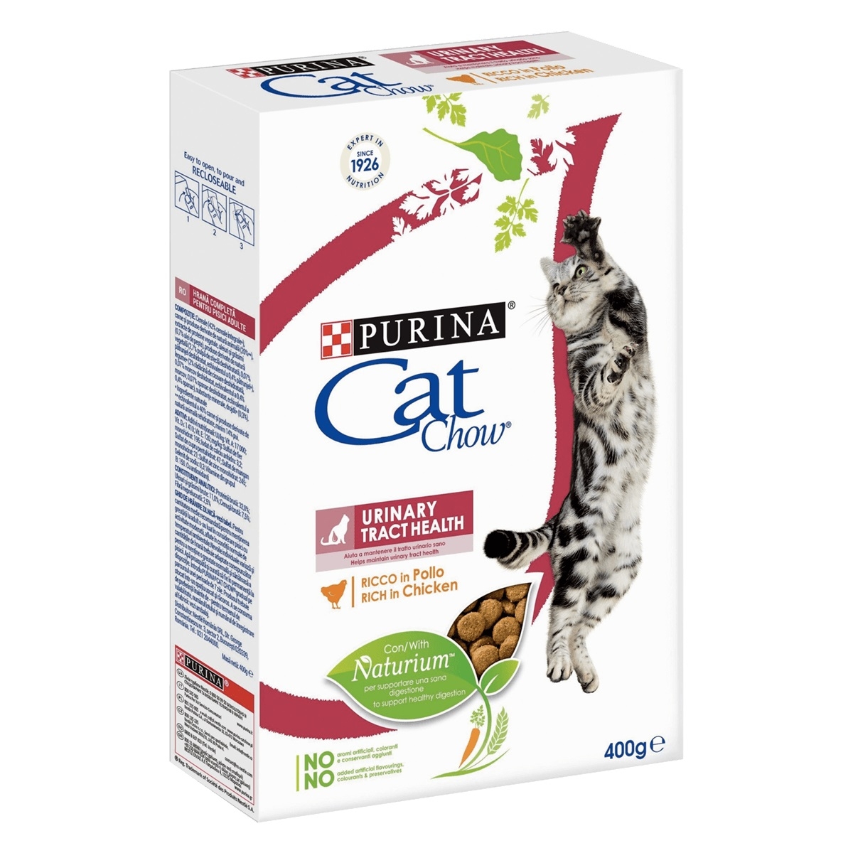 Cat Chow Urinary sausā barība pieaugušiem kaķiem, 400g - Produkta attēls