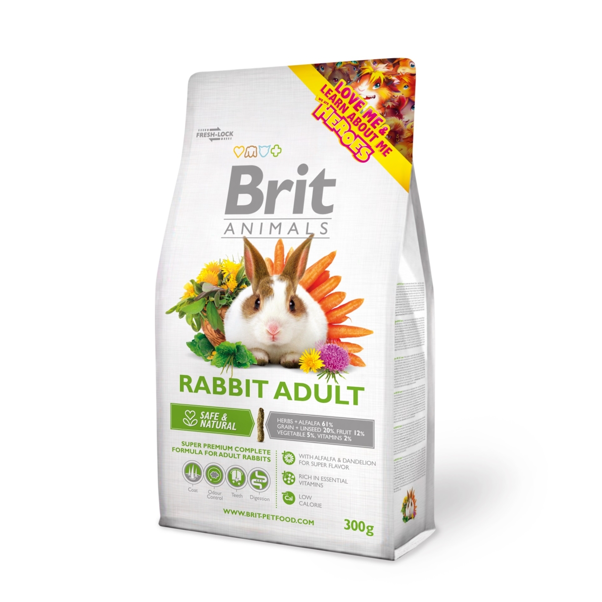 BRIT Animals pilnvērtīga barība trušiem 300g - Produkta attēls