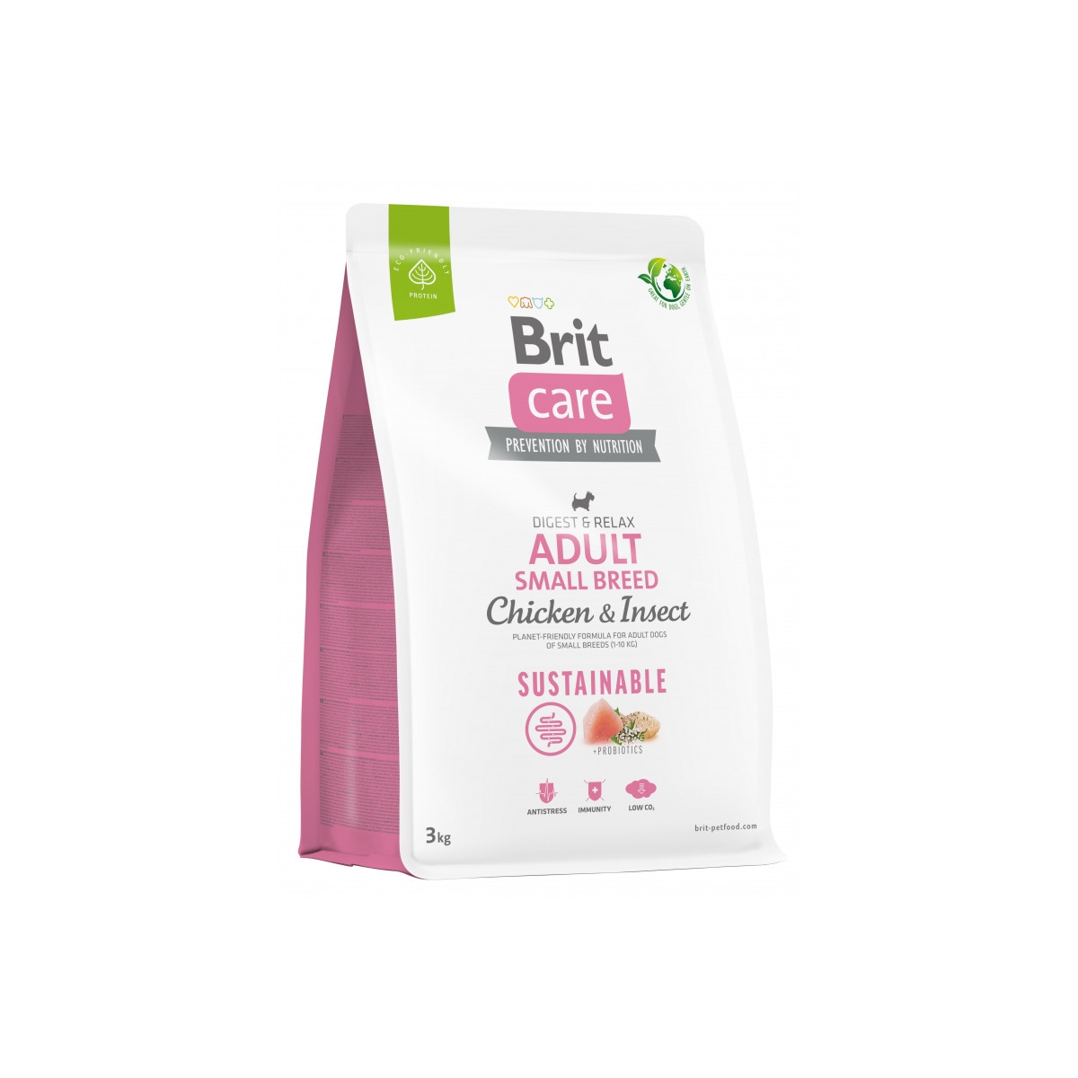 BRIT Care Sustainable Small sausā barība suņiem vista/insekti 3kg - Produkta attēls