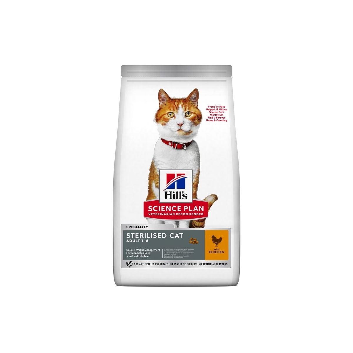 HILL'S SP Sterilised sausā barība kaķiem, vista, 10kg - Produkta attēls