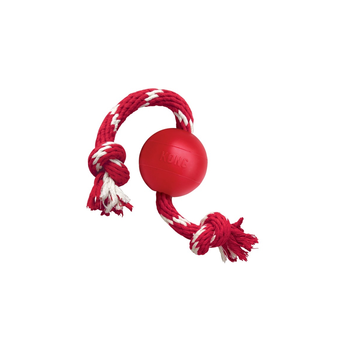 KONG Ball With Rope, rotaļlieta suņiem, S - Produkta attēls