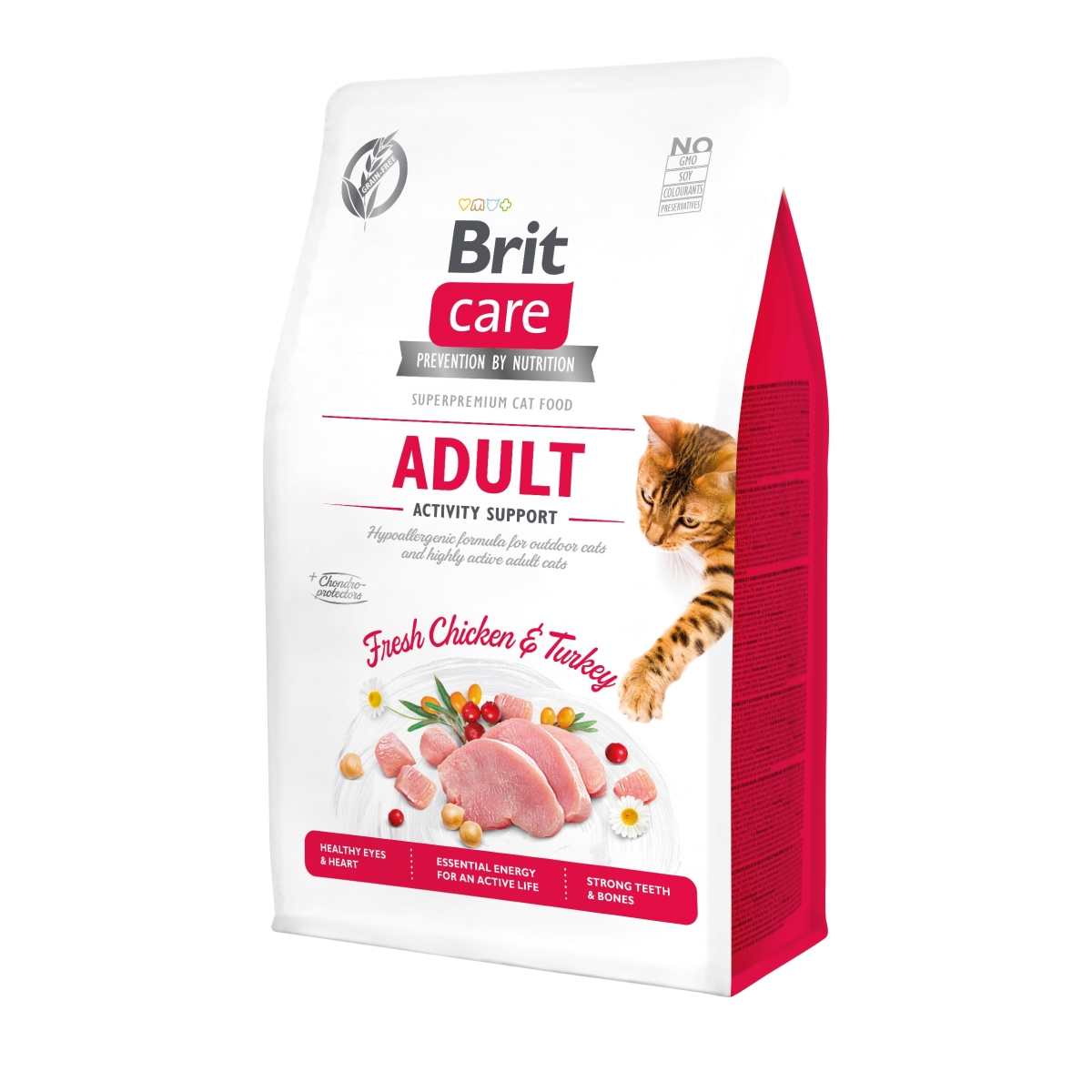 BRIT Care Activity Support sausā barība kaķiem vista/tītars 400g - Produkta attēls