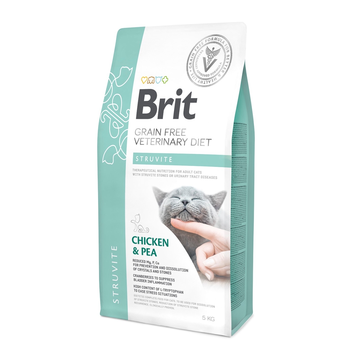 BRIT GF Struvite sausā barība kaķiem, vista/zirņi, 5 kg - Produkta attēls