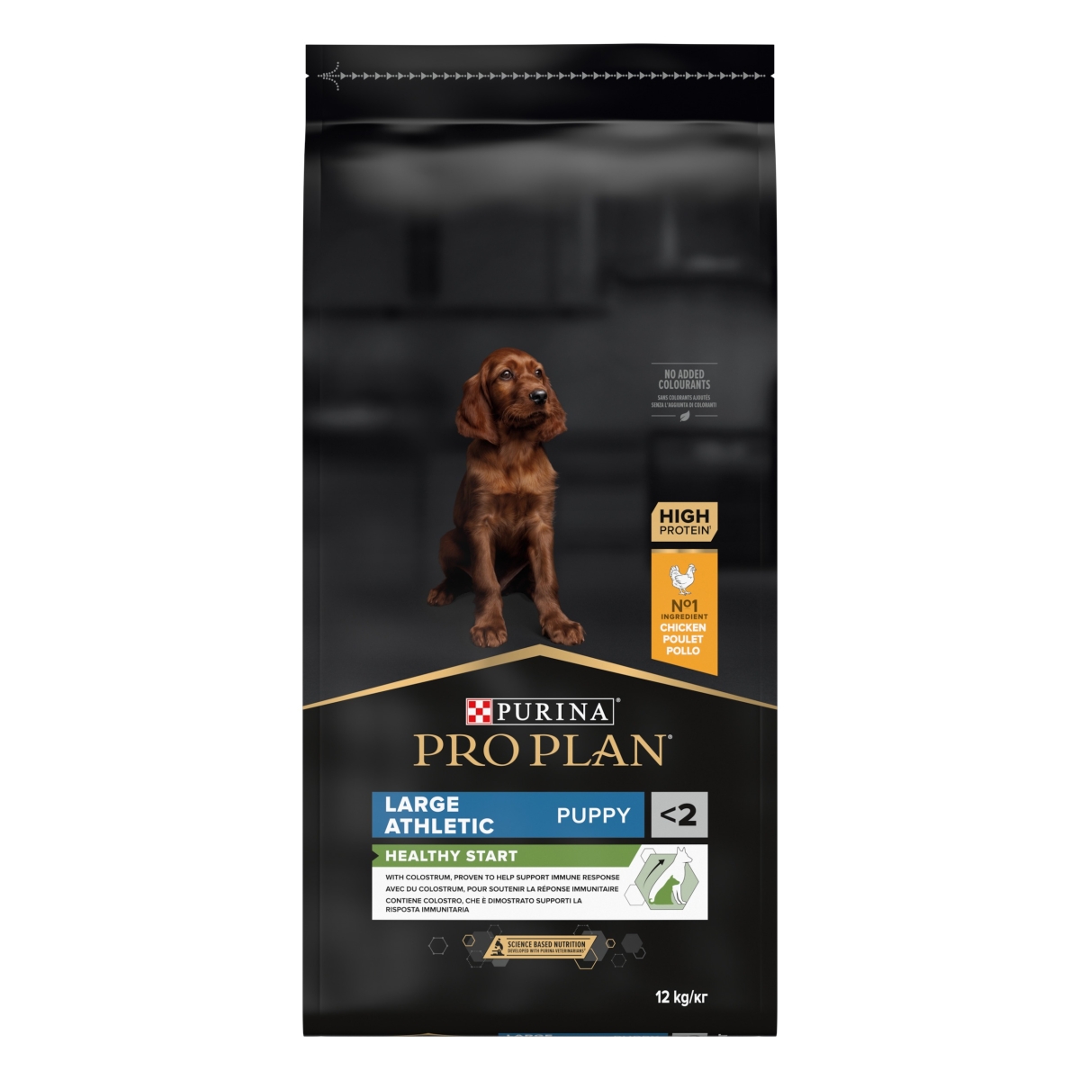 PRO PLAN Puppy Large Athletic sausā barība kucēniem, vista, 12kg - Produkta attēls