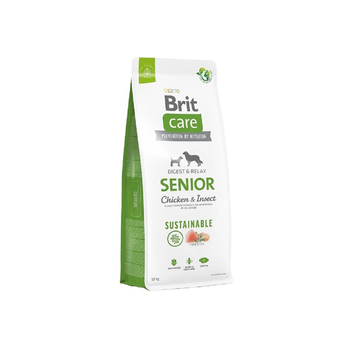 BRIT CARE Sustainable Senior Barība suņiem ar Vistu un Insektiem 12kg - Produkta attēls