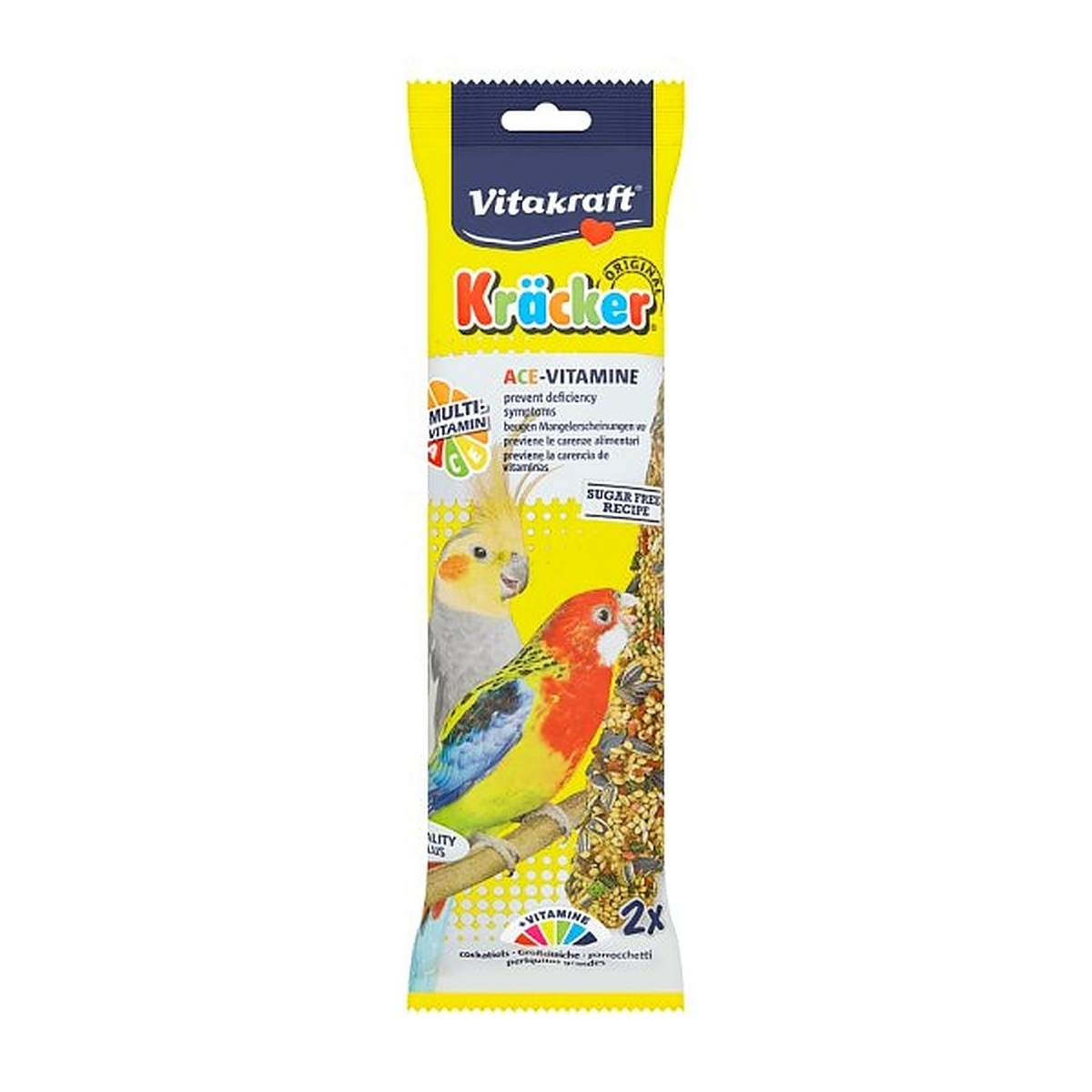 VITAKRAFT KRÄCKER Multi-Vitamin gardums papagaiļiem 2gb - Produkta attēls