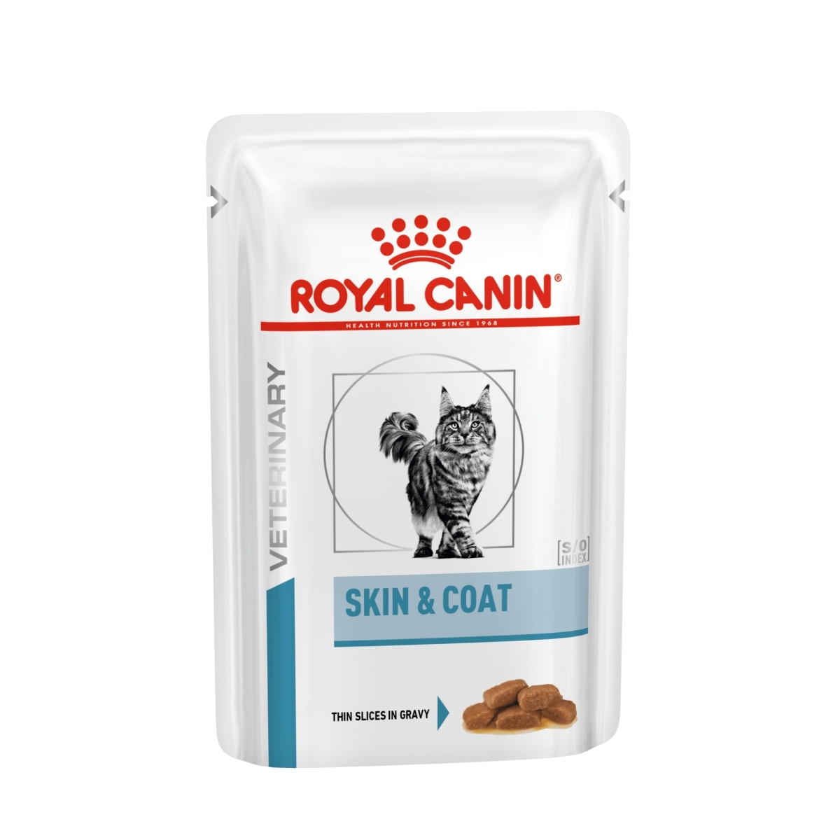 ROYAL CANIN VD Skin&Coat mitrā barība kaķiem 85g - Produkta attēls