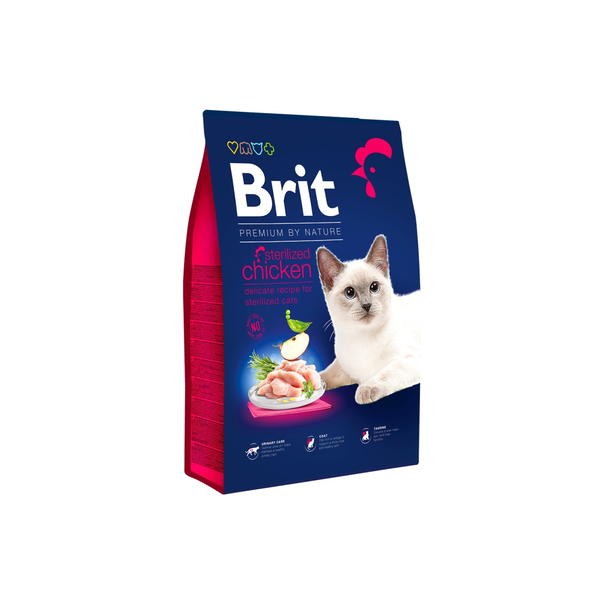 BRIT Premium sausā barība sterilizētiem kaķiem, vista, 300g - Produkta attēls