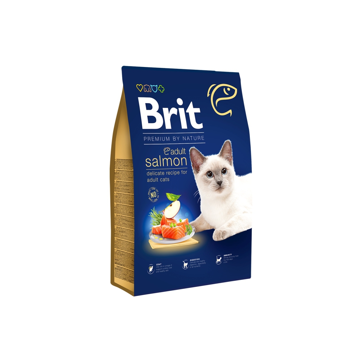 BRIT Premium sausā barība kaķiem, lasis 300g - Produkta attēls