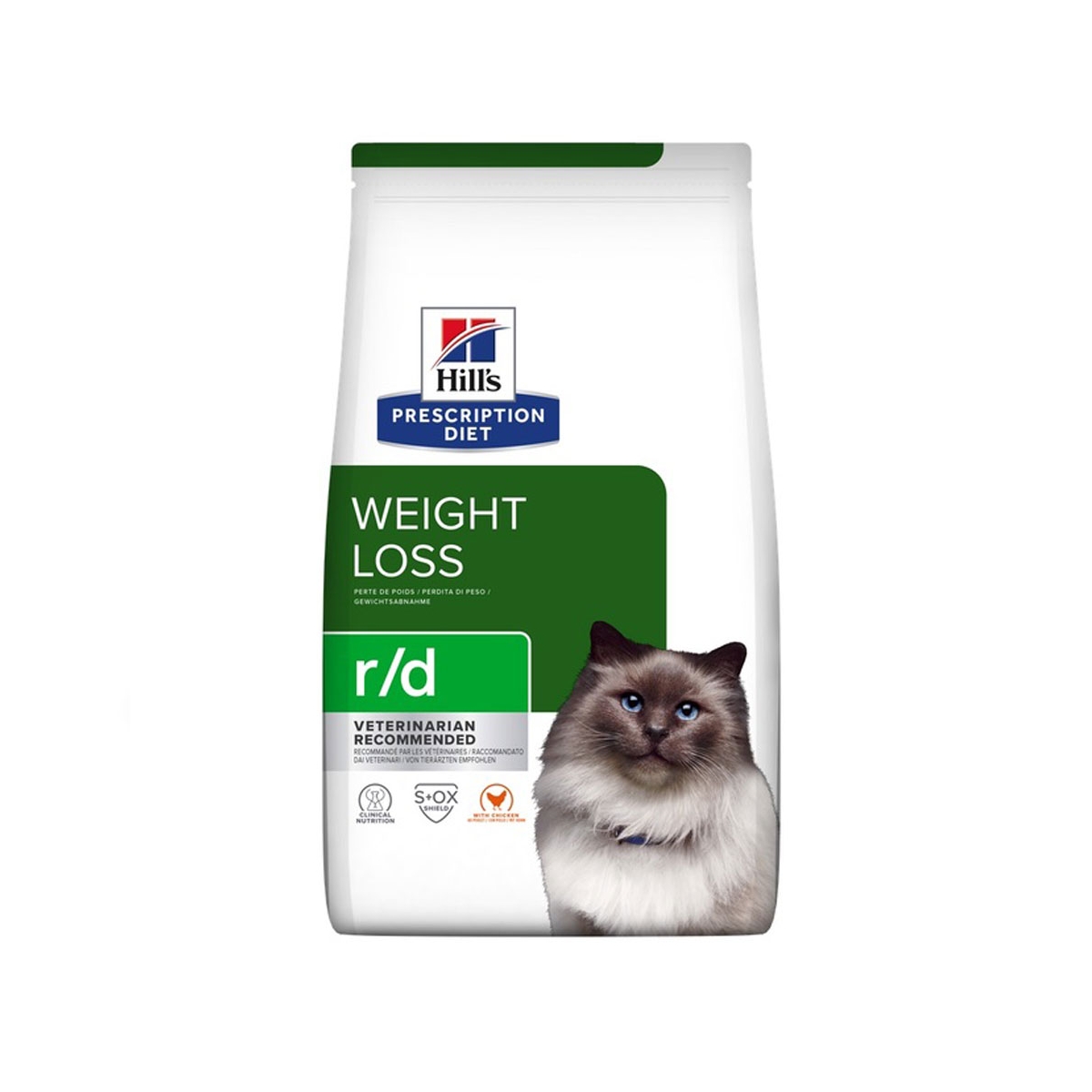 HILL'S PD r/d Weight Loss sausā barība kaķiem, vista, 3kg - Produkta attēls