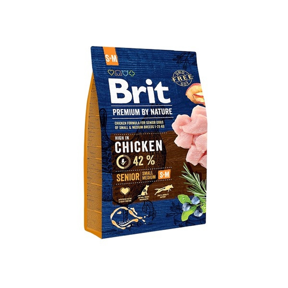 BRIT Premium sausā barība mazo/vidējo šķirņu suņiem, vista, 3 kg - Produkta attēls