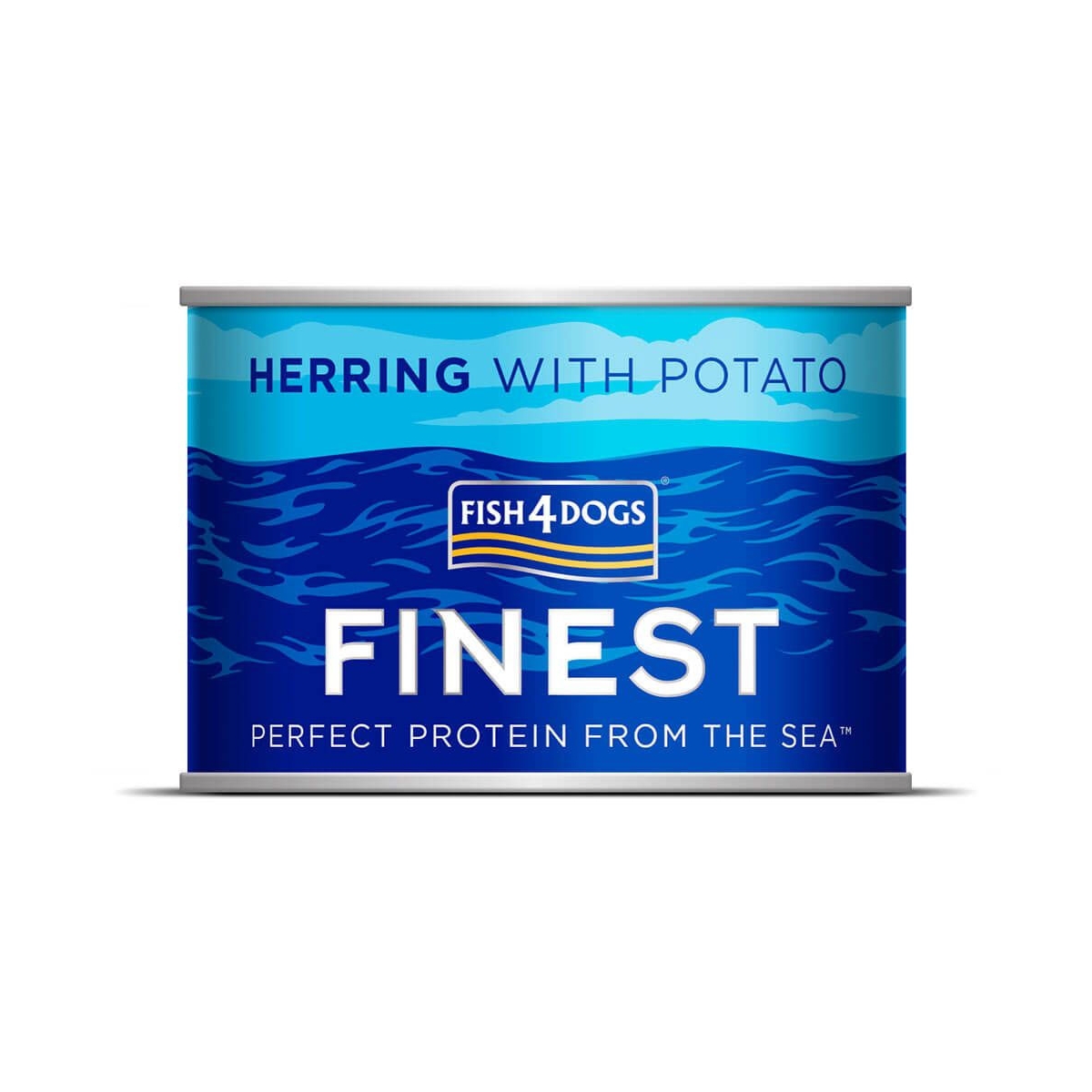 FISH4DOGS Finest mitrā barība suņiem,siļķe/kartupeļi, 185 g - Produkta attēls