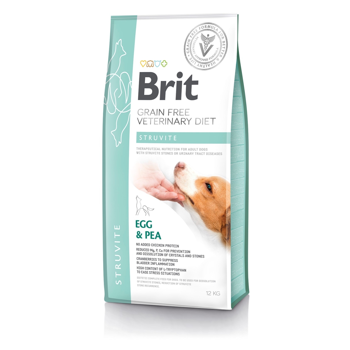 BRIT GF Struvite sausā barība suņiem, olas/zirņi, 12kg - Produkta attēls