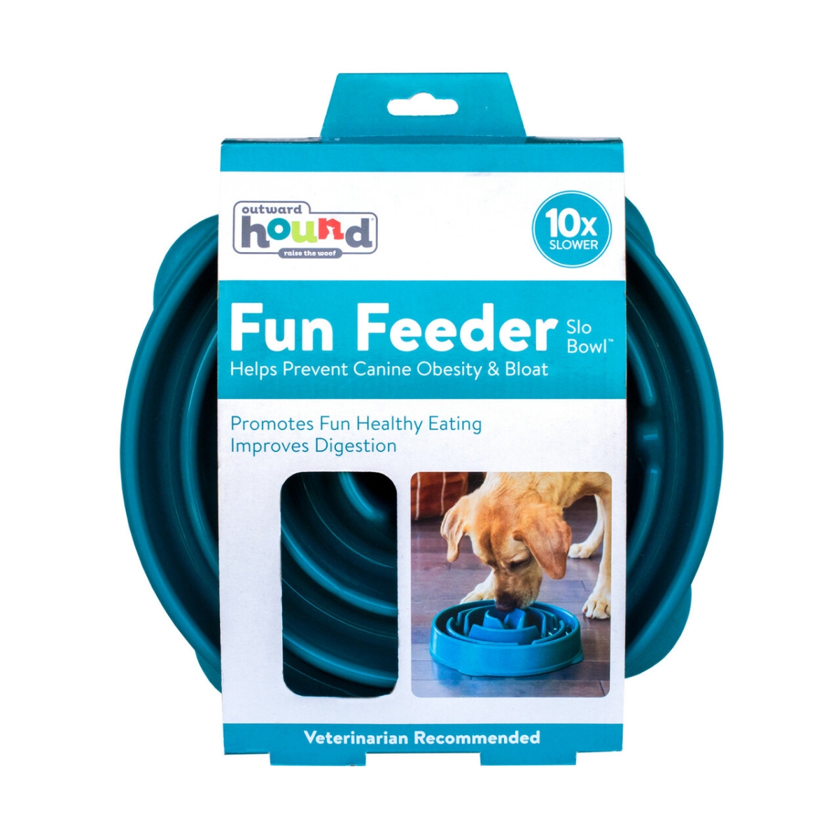 Outward Hound Fun Feeder lēnās ēšanas bļoda suņiem, M - Produkta attēls