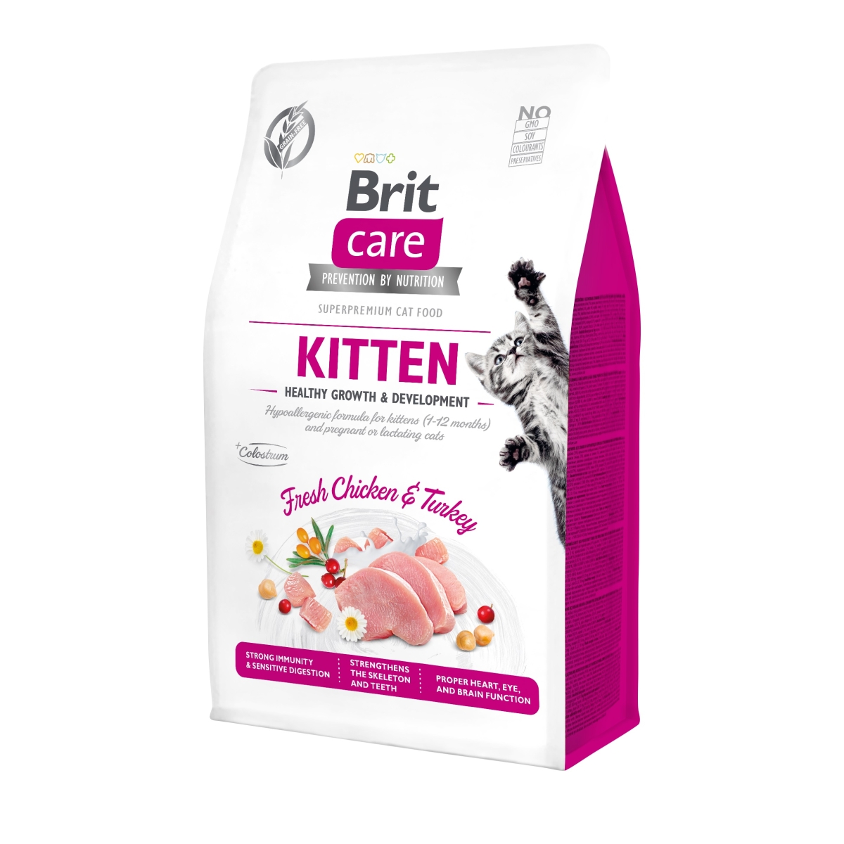 BRIT Care Kitten sausā barība kaķēniem, vista/tītars, 400g - Produkta attēls