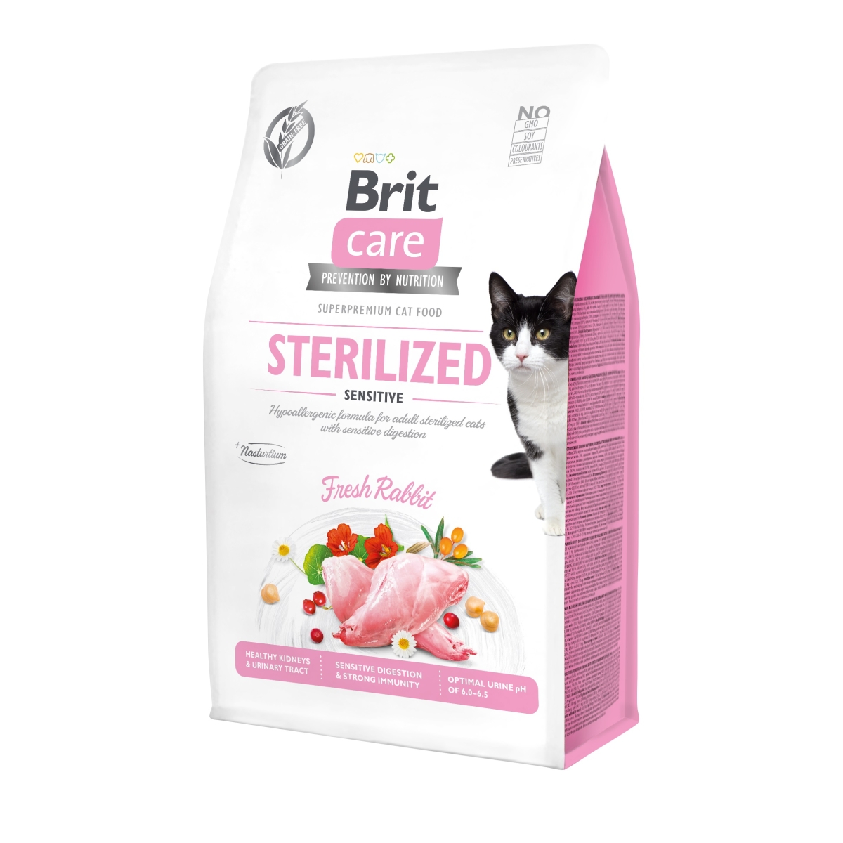 BRIT Care Sterilized barība sterilizētiem kaķiem, trusis, 400g - Produkta attēls