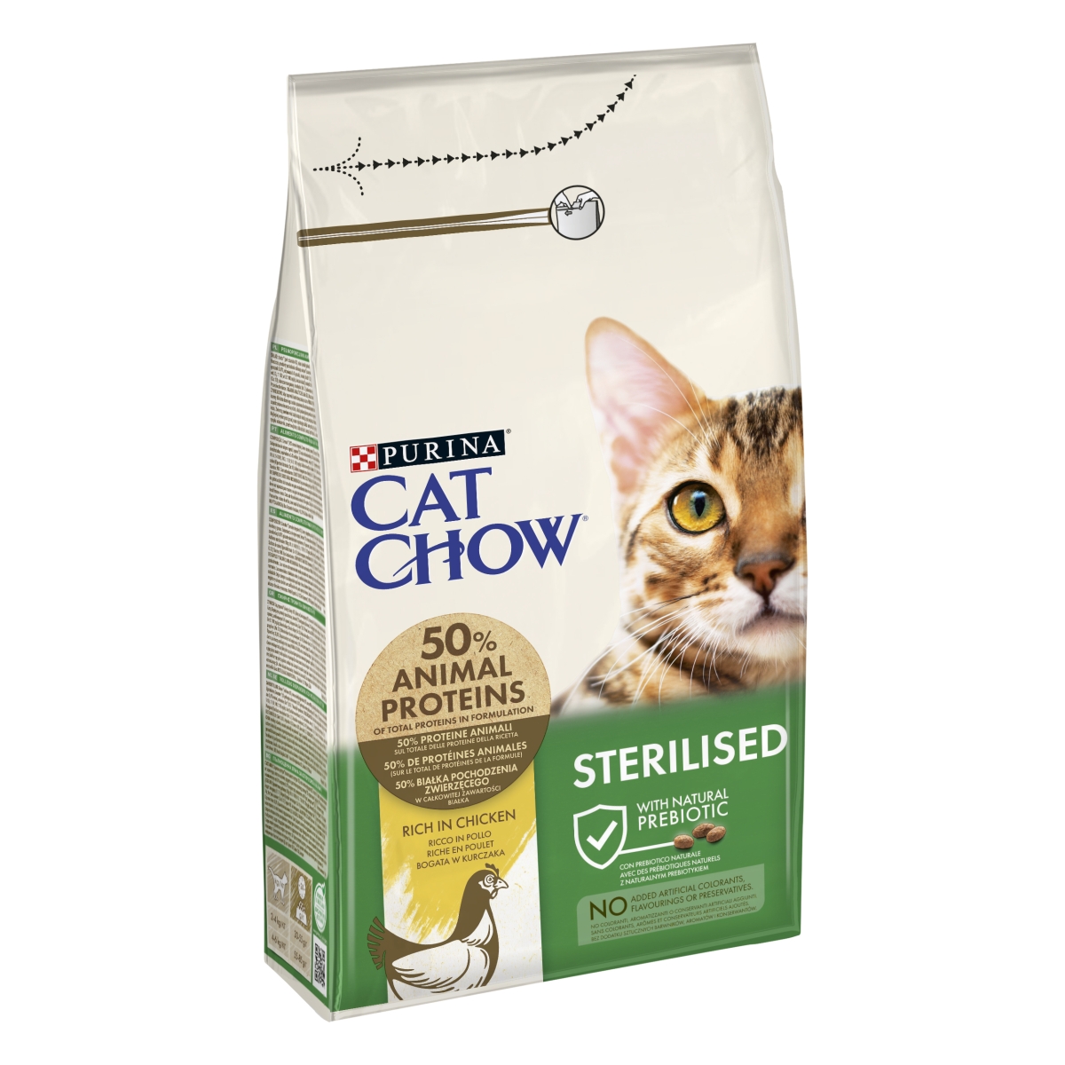 Purina Cat Chow sausā barība sterilizētiem kaķiem, 1,5 kg - Produkta attēls