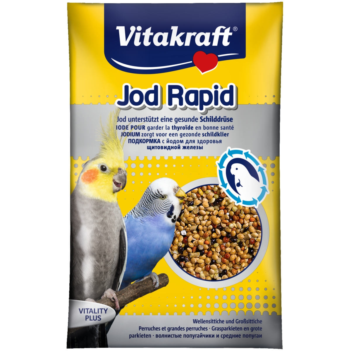 VITAKRAFT Jod Rapid papildbarība pundurpapagaiļiem un papagaiļiem 20g - Produkta attēls