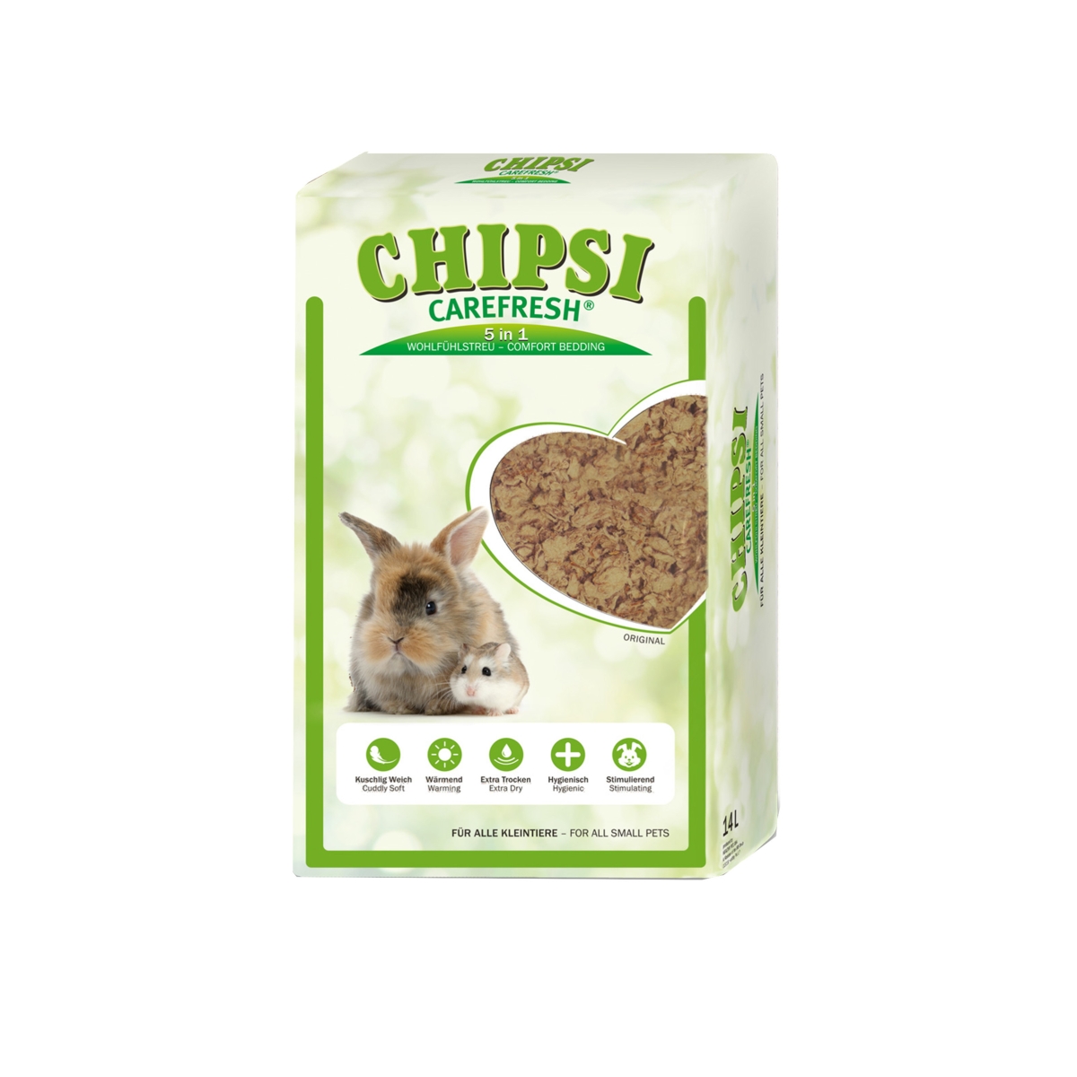 Celulozes pakaiši Chipsi Carefresh Natural, 14 L - Produkta attēls