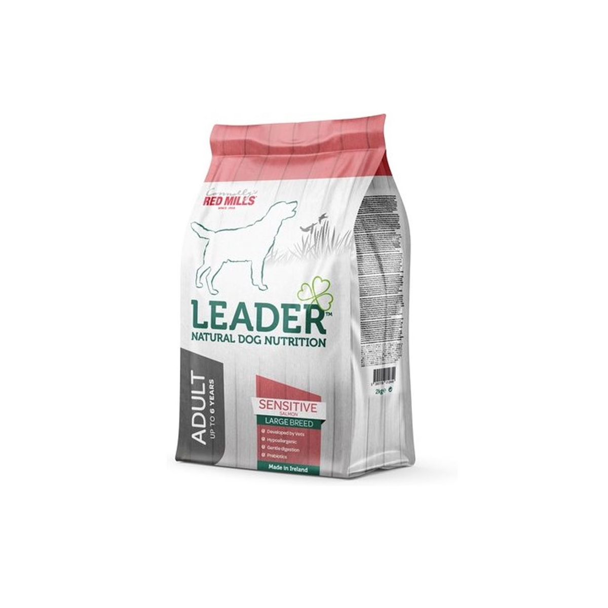 LEADER Sensitive sausā barība lielo šķirņu suņiem,lasis, 2kg - Produkta attēls