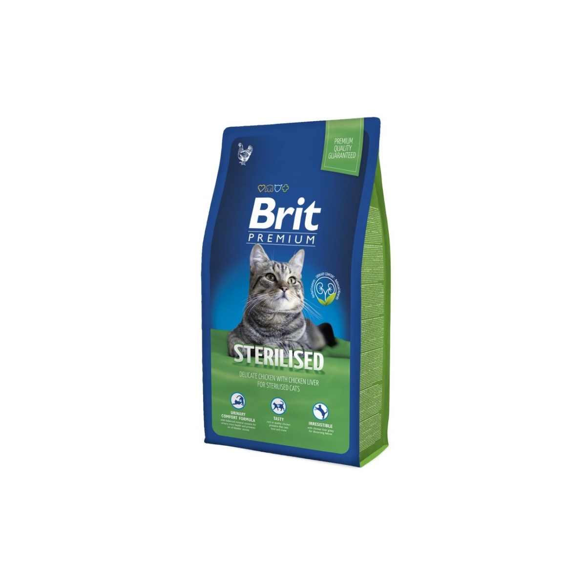 Brit Premium sausā barība sterilizētiem kaķiem vista 1,5 kg - Produkta attēls