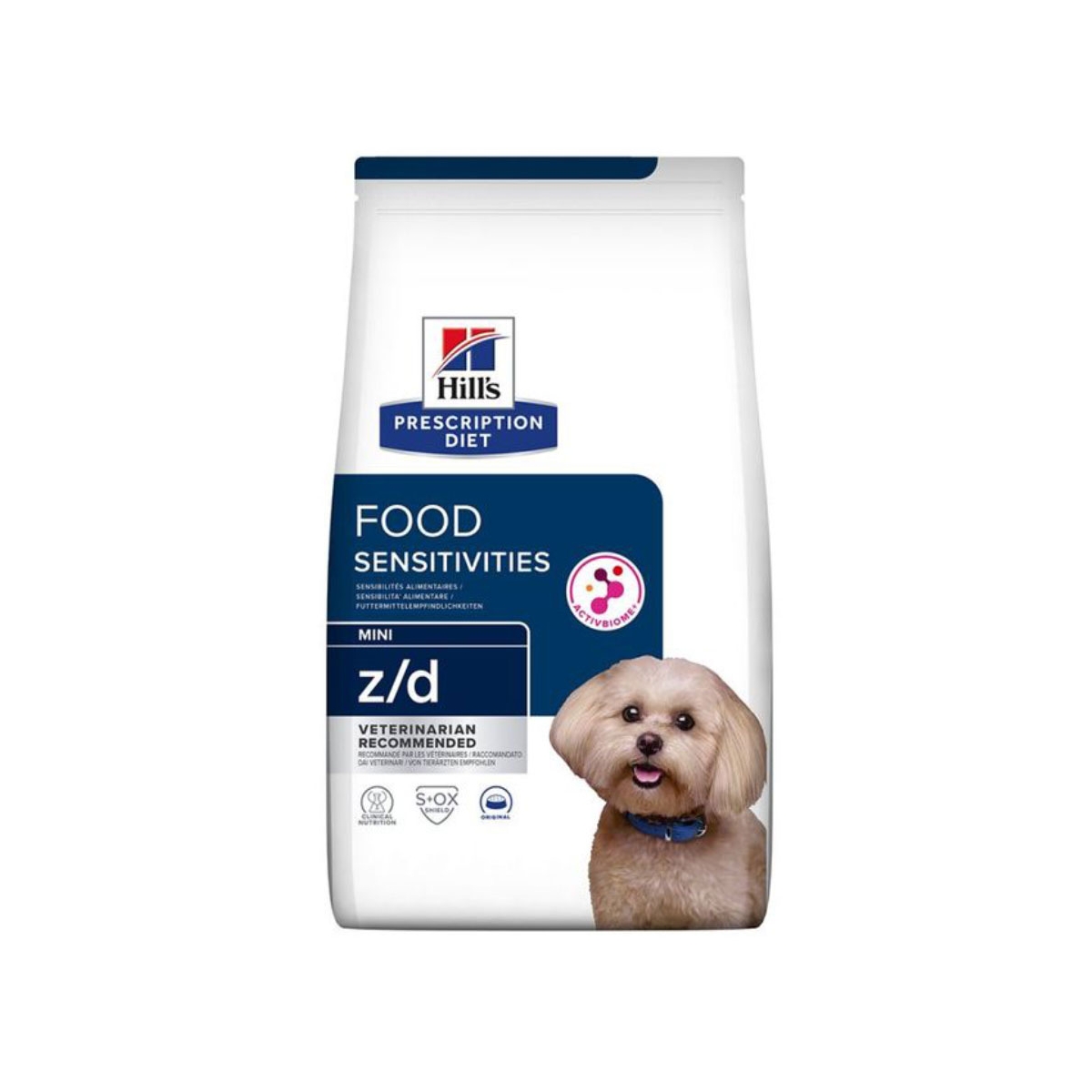 HILL'S PD z/d Food Sensitivities Mini sausā barība suņiem, 1kg - Produkta attēls