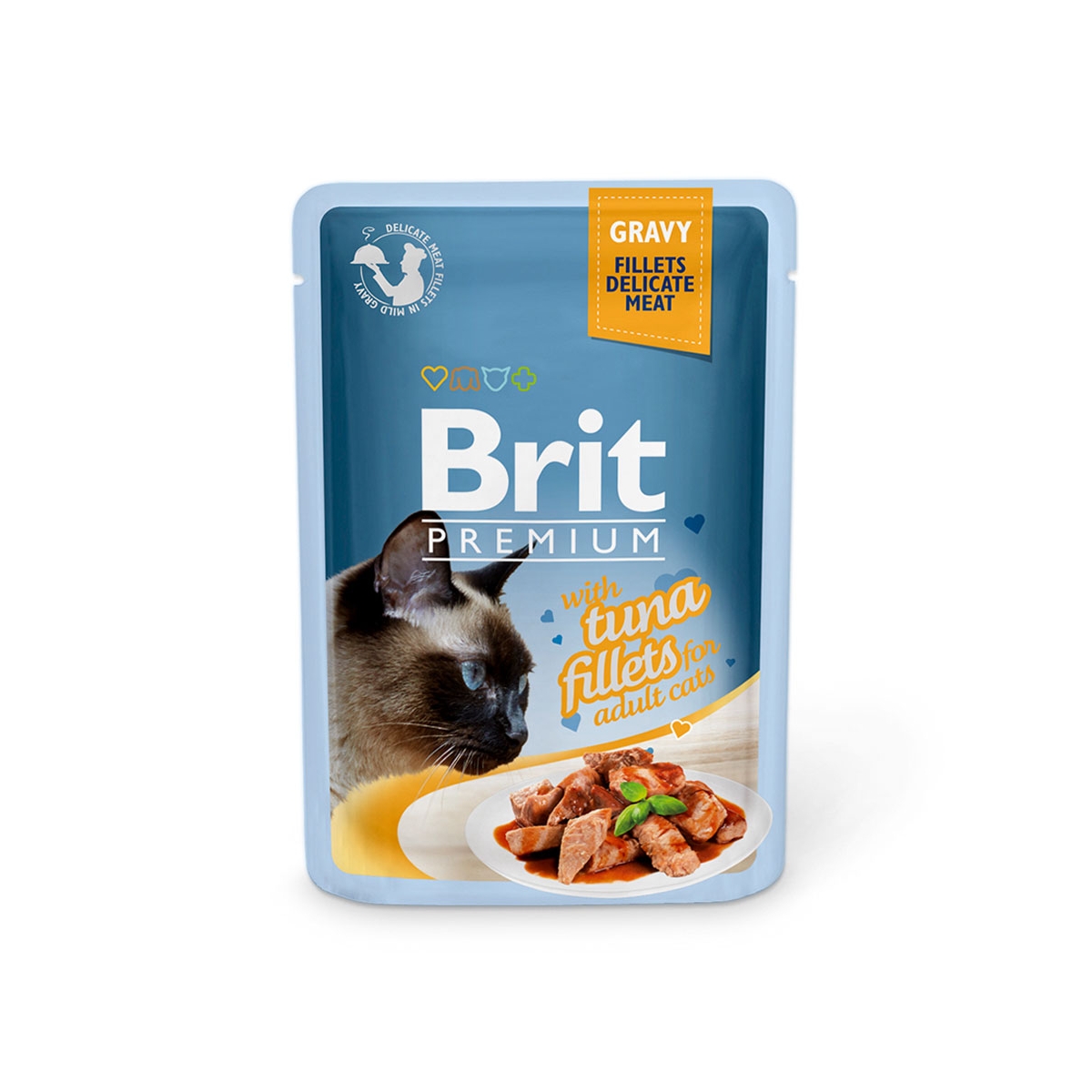 BRIT Premium mitrā barība kaķiem, tuncis mērcē, 85g - Produkta attēls