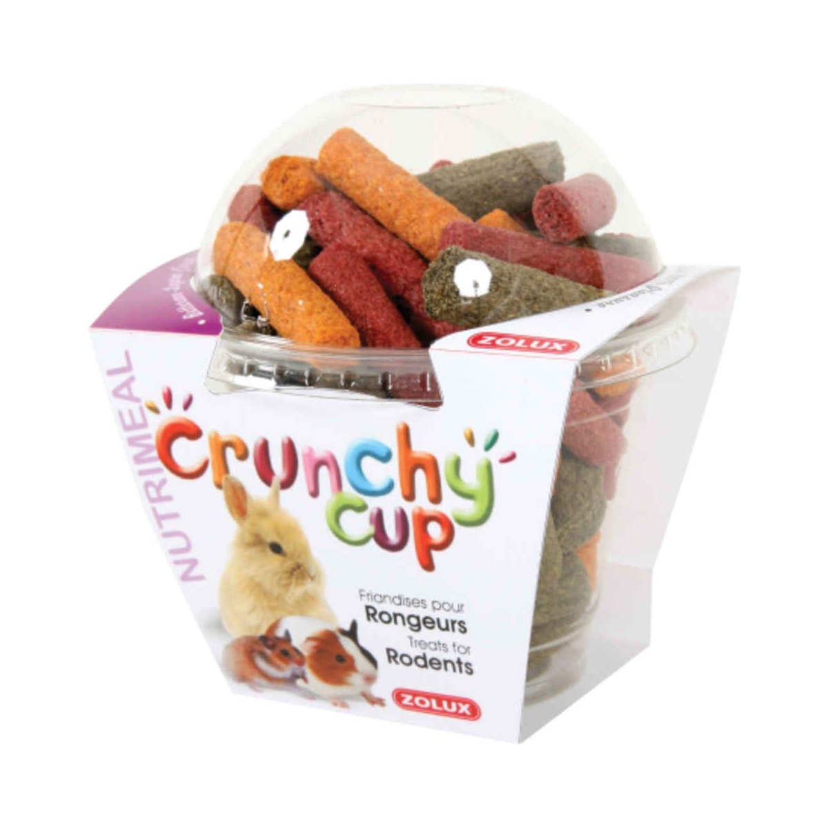 Zolux crunchy cup gardumi lucerna-burkāni-bietes 180 g - Produkta attēls