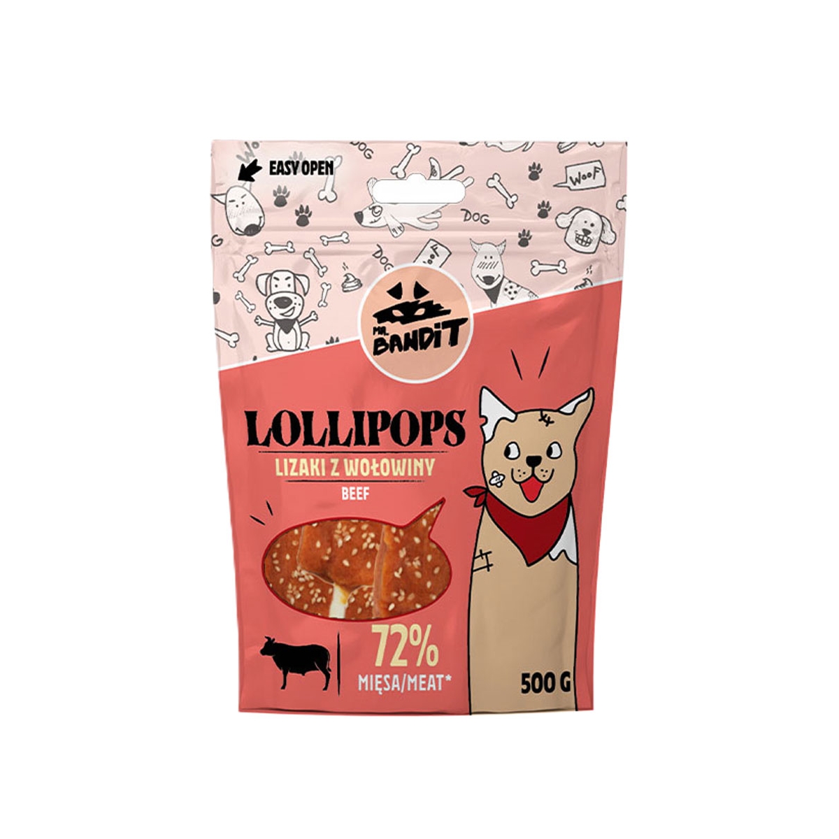 MR.BANDIT Lollipops gardums suņiem, liellops, 500g - Produkta attēls