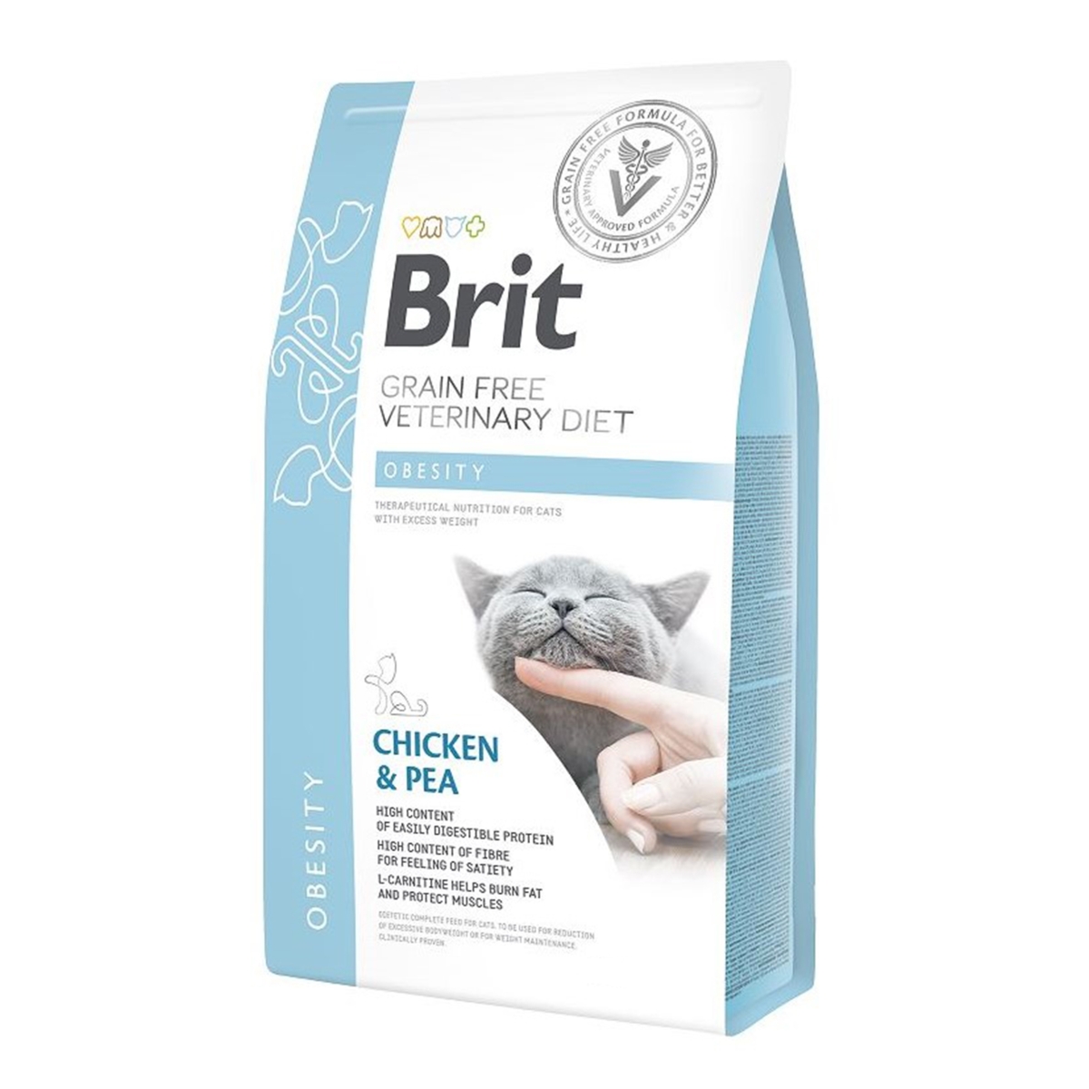 BRIT GF Obesity sausā barība kaķiem, vista/zirņi, 5 kg - Produkta attēls