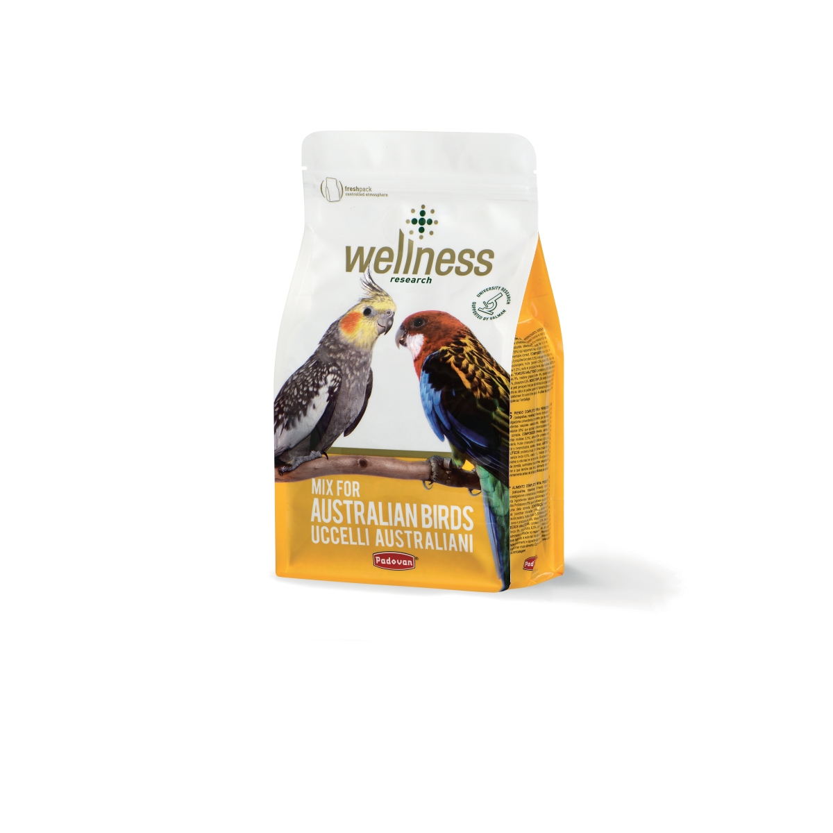 PADOVAN Wellness Australian Bird pilnvērtīga barība putniem, 850 g - Produkta attēls