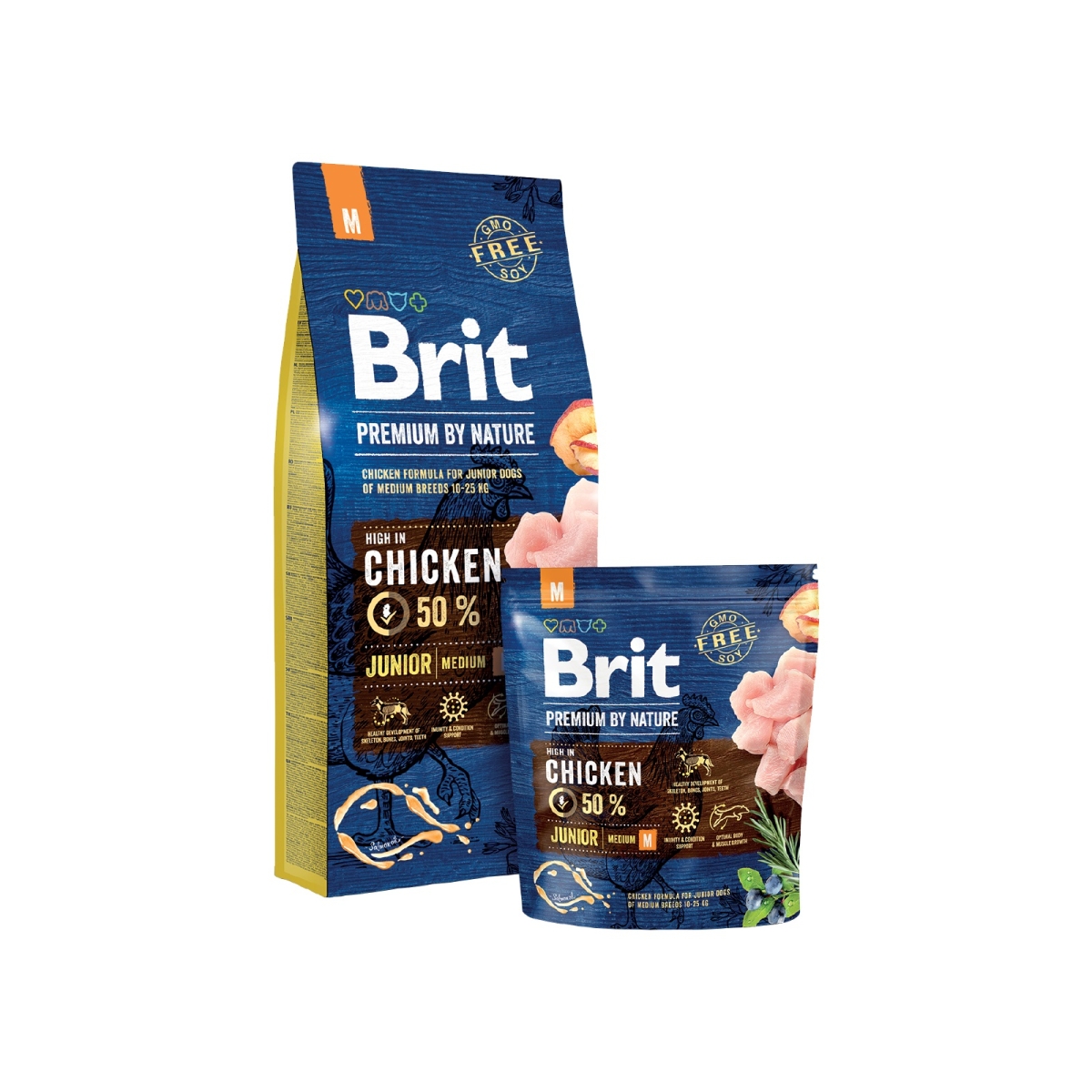 BRIT Premium sausā barība vidējo šķirņu kucēniem, vista 15 kg - Produkta attēls