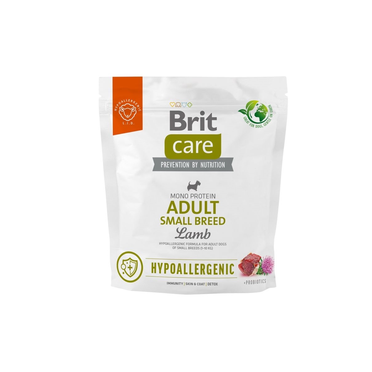 BRIT Care Small Breed sausā barība mazo šķirņu suņiem jērs/rīsi 1kg - Produkta attēls