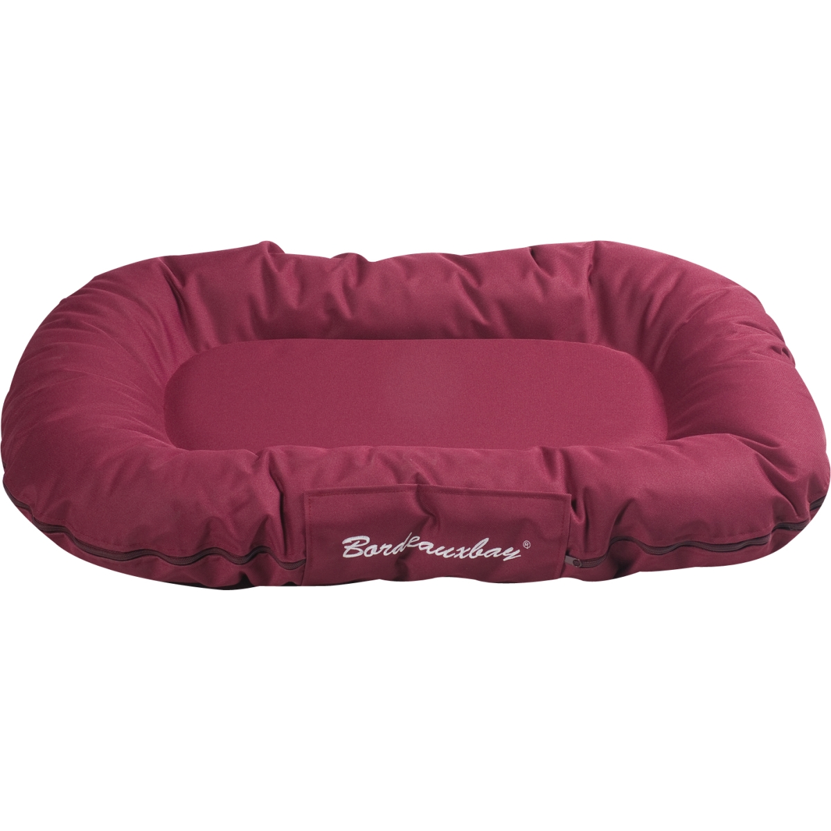 Flamingo ovāls spilventiņš suņiem bordo dreambay 80x60x14cm - Produkta attēls