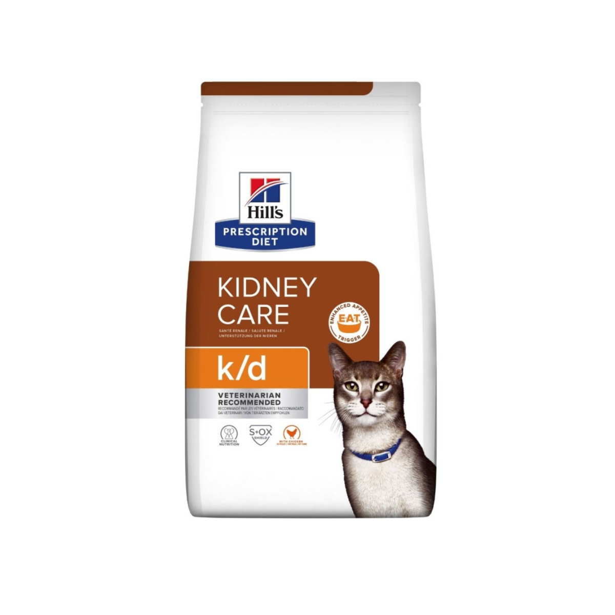 HILL'S PD k/d Kidney Care sausā barība kaķiem, vista, 1.5kg - Produkta attēls