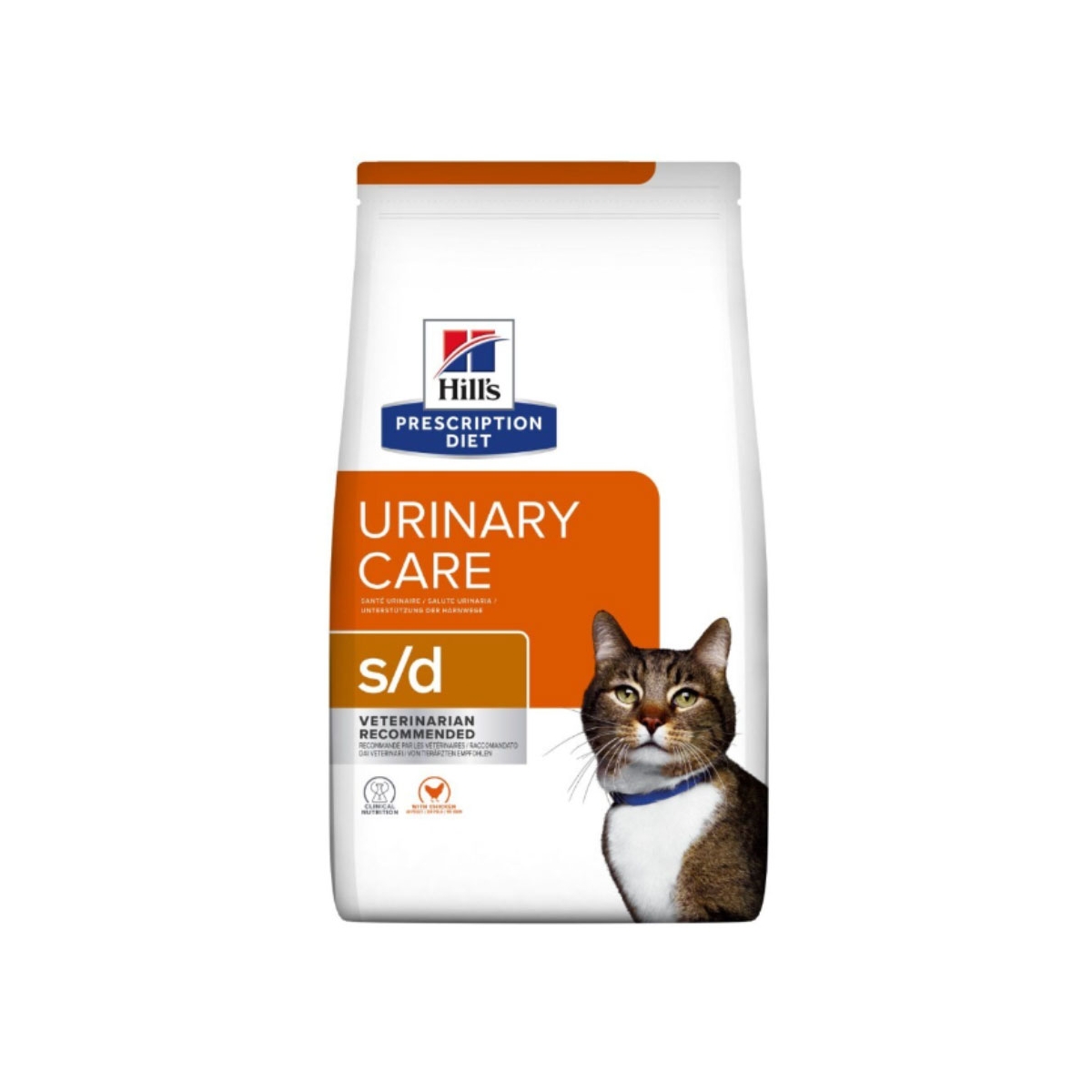 HILL'S PD s/d Urinary Care sausā barība kaķiem, vista, 1.5kg - Produkta attēls