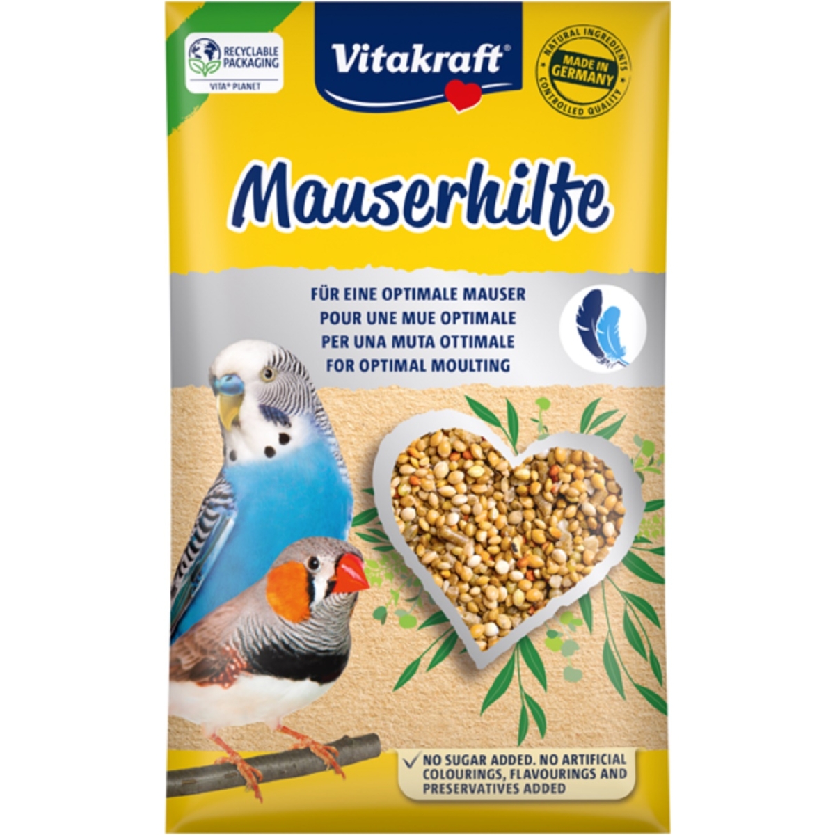 VITAKRAFT Moulting Aid papildbarība papagaiļiem 20g - Produkta attēls