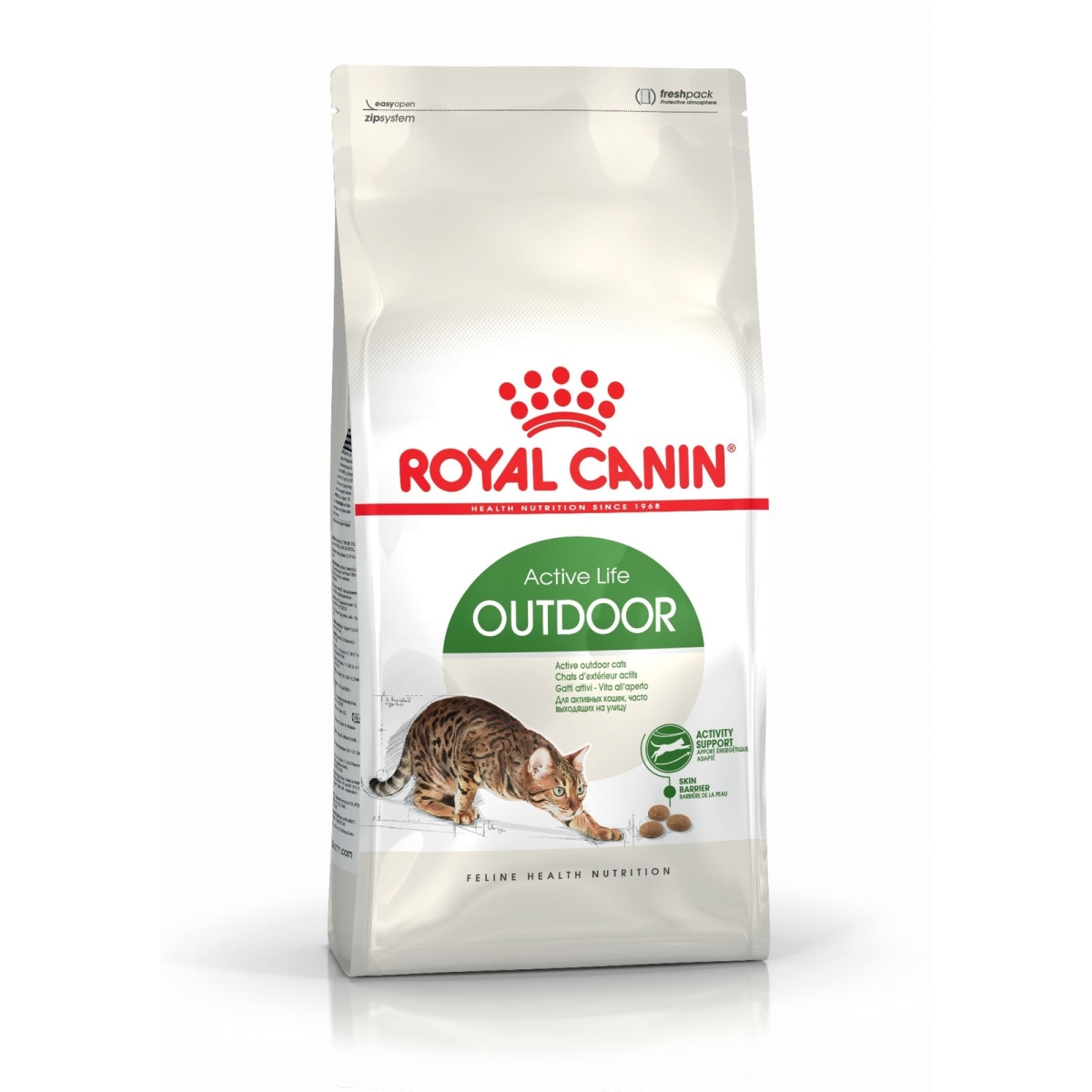 Royal Canin Outdoors sausā barība aktīviem kaķiem, 400g - Produkta attēls