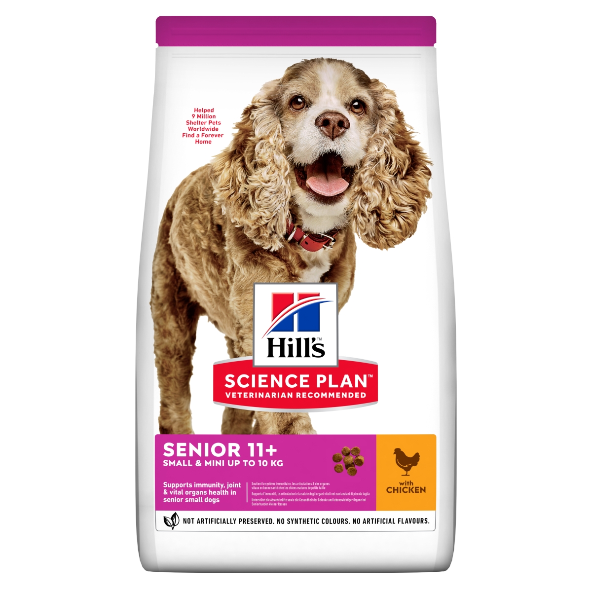 HILL'S SP Senior 11+ Small&Mini sausā barība suņiem, vista,1,5kg - Produkta attēls