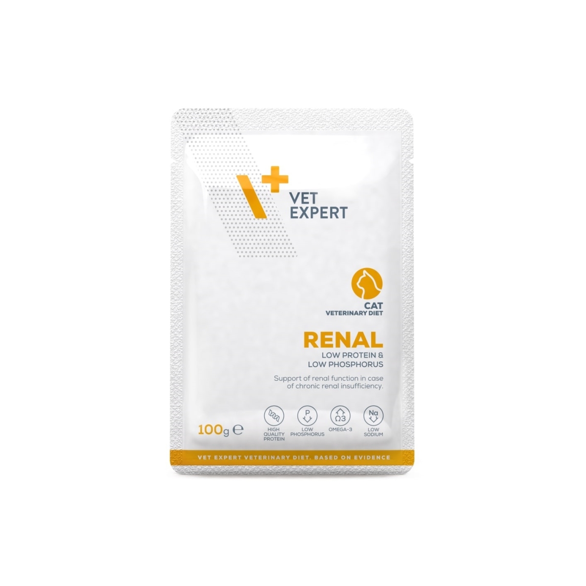 VETEXPERT VD Renal mitrā barība kaķiem, vista/liellops 100g - Produkta attēls