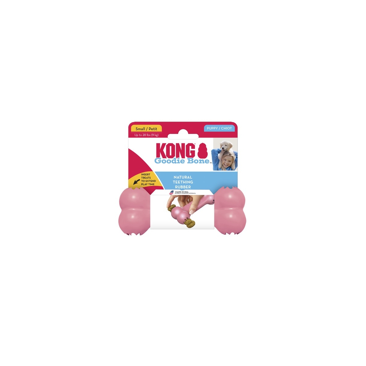 KONG Puppy Goodie Bone rotaļlieta kucēniem, S - Produkta attēls 1