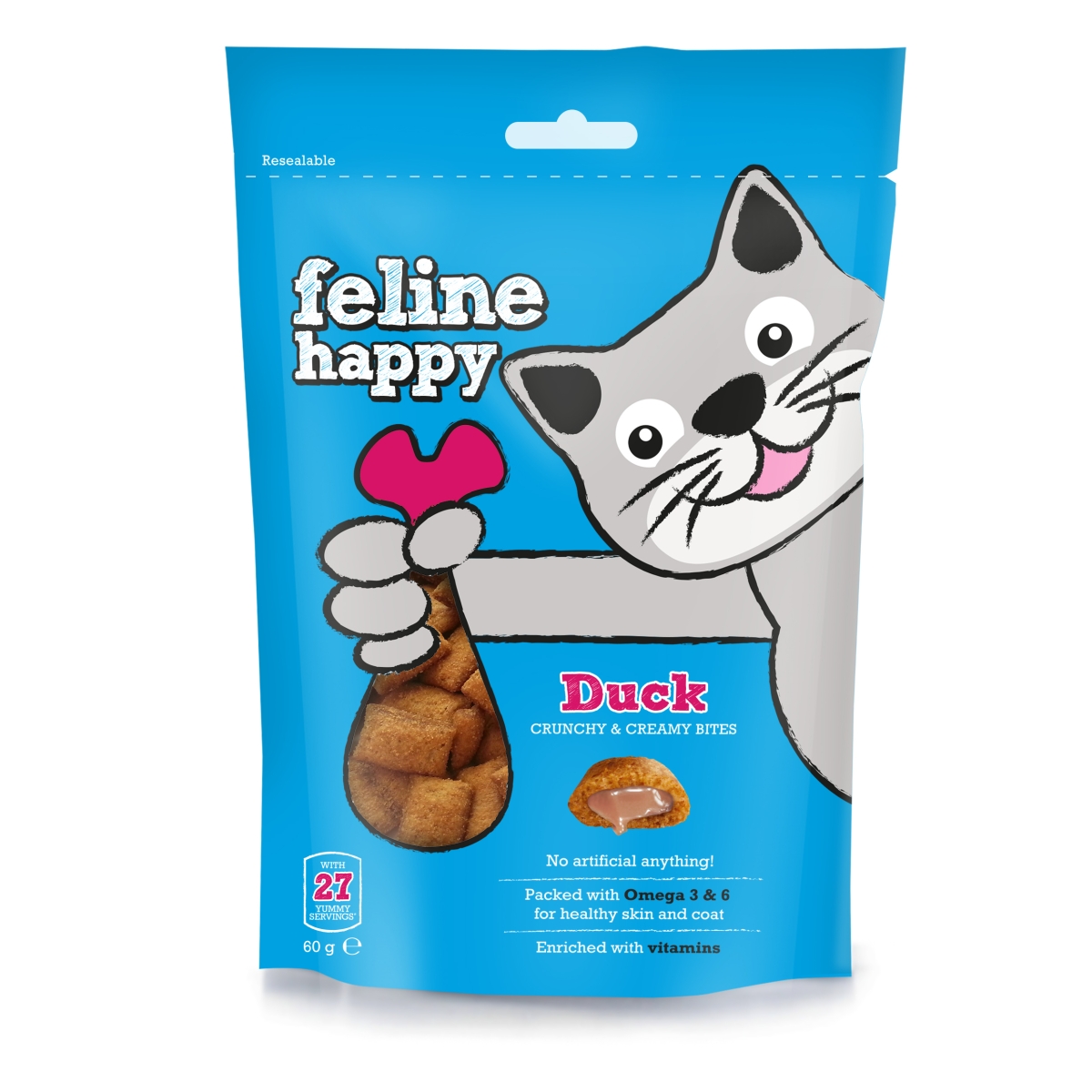 Mark+ Chappell Feline Happy gardums kaķiem, ar pīli 60g - Produkta attēls