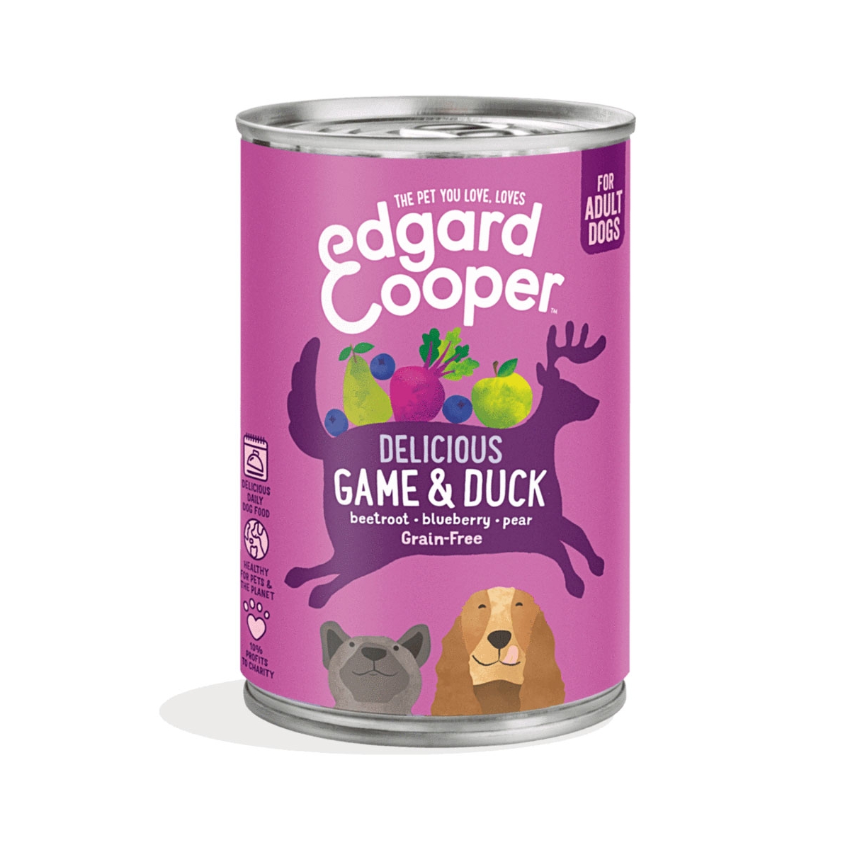 EDGARD COOPER mitrā barība suņiem medījums/pīle, 400 g - Produkta attēls