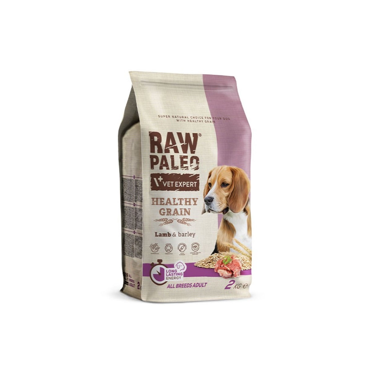 RAW PALEO HG sausā barība suņiem, jēra gaļa/mieži, 2kg - Produkta attēls