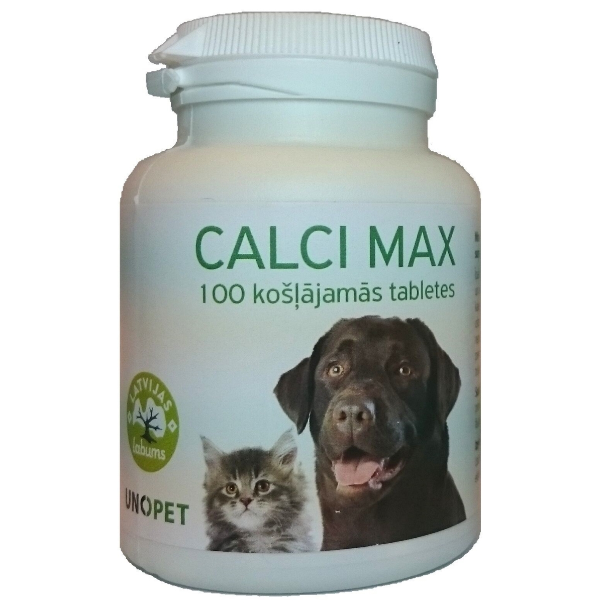 UNOPET Calci Max uztura bagātinātājs suņiem/kaķiem, N100 - Produkta attēls